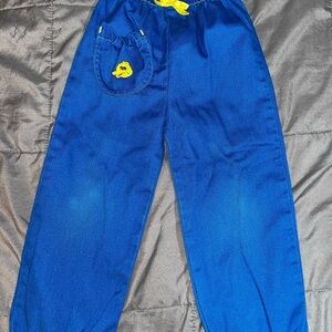 Vintage‎ Sesame Street Big Bird Embroidered Pants Toddler Girl